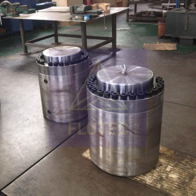 250ton Hydraulic Jack Cylinder Áp suất cao vật liệu thép hợp kim 4