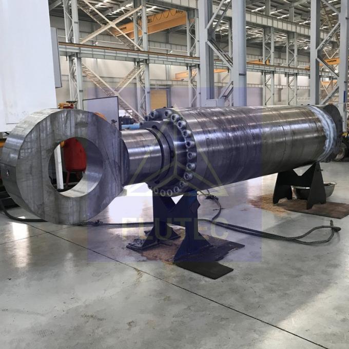Thép Carbon Custom Made Hydraulic Cylinder Double Acting cho máy kéo cáp 4