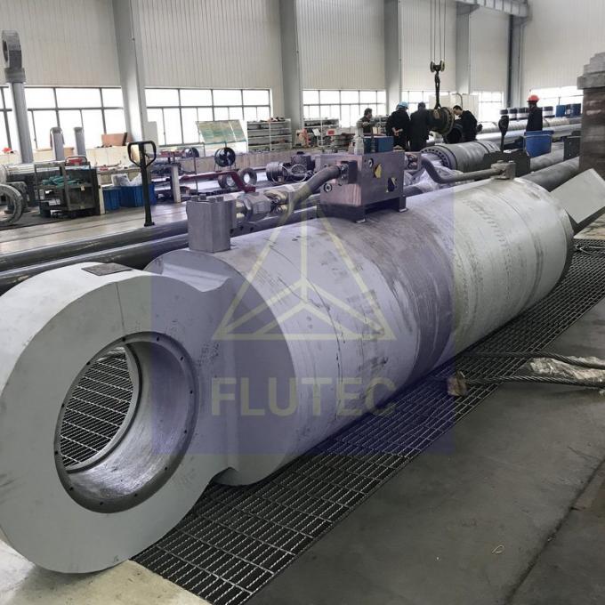 Thép Carbon Custom Made Hydraulic Cylinder Double Acting cho máy kéo cáp 3