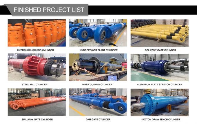 100% áp suất thử nghiệm nén thủy lực xi lanh cho tàu chở 6