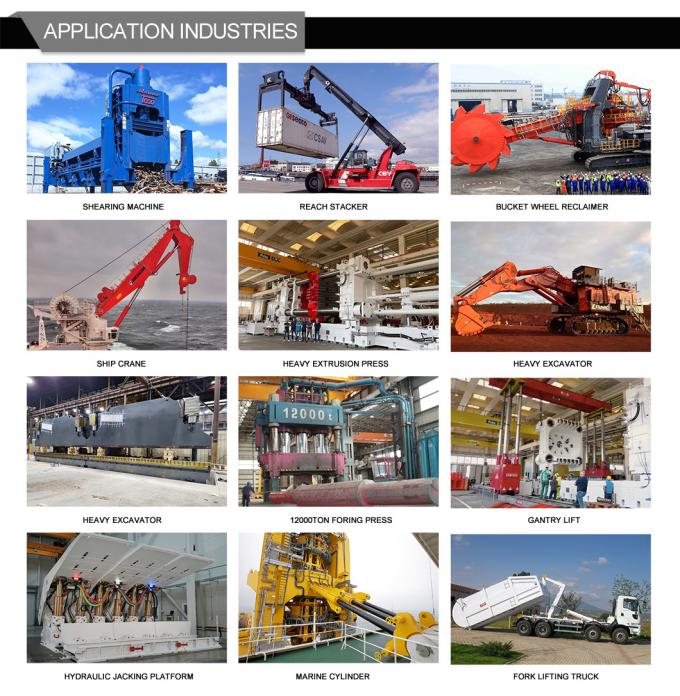 100% áp suất thử nghiệm nén thủy lực xi lanh cho tàu chở 7