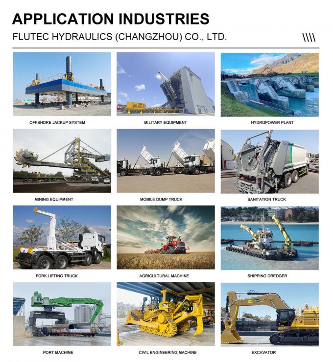 Flutec 3500ton xi lanh chính cho máy in hình kim loại 7