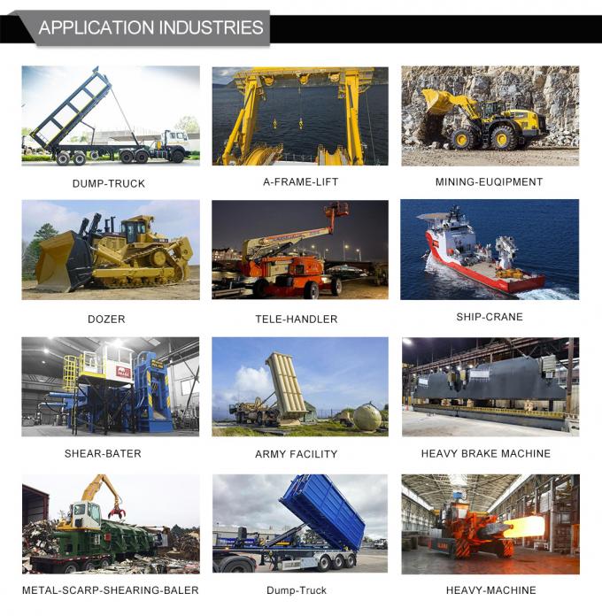 Sắt hợp kim 800ton khí áp cao xi lanh cho đường hầm khoan máy 3