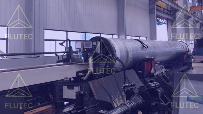 50ton Hydraulic Lifting Cylinder Vật liệu thép cacbon hoạt động đôi 1