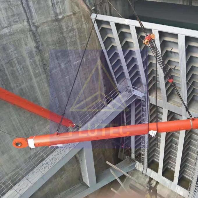Cửa đập nhà máy thủy điện Thủy lực xi lanh Carbon Steel vật liệu 0