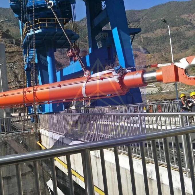 Cửa đập nhà máy thủy điện Thủy lực xi lanh Carbon Steel vật liệu 2