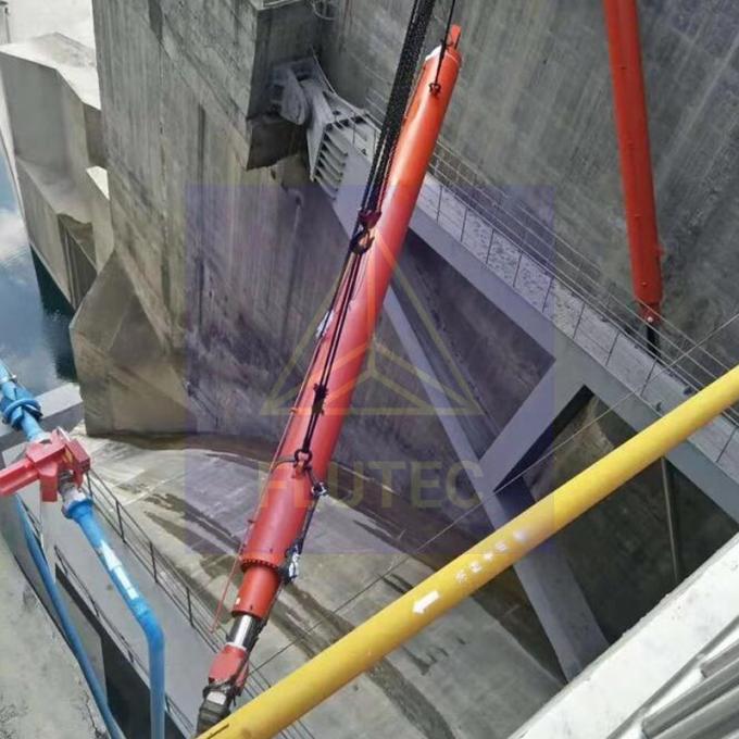 Cửa đập nhà máy thủy điện Thủy lực xi lanh Carbon Steel vật liệu 4