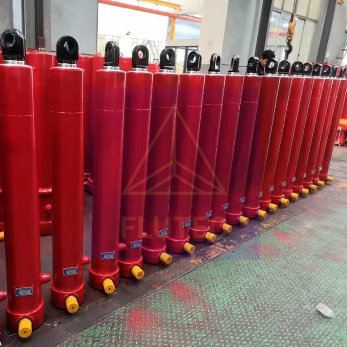 Dump Truck Telescopic Hydraulic Cylinder Custom Made Double Acting (Động tác đôi theo yêu cầu) 0