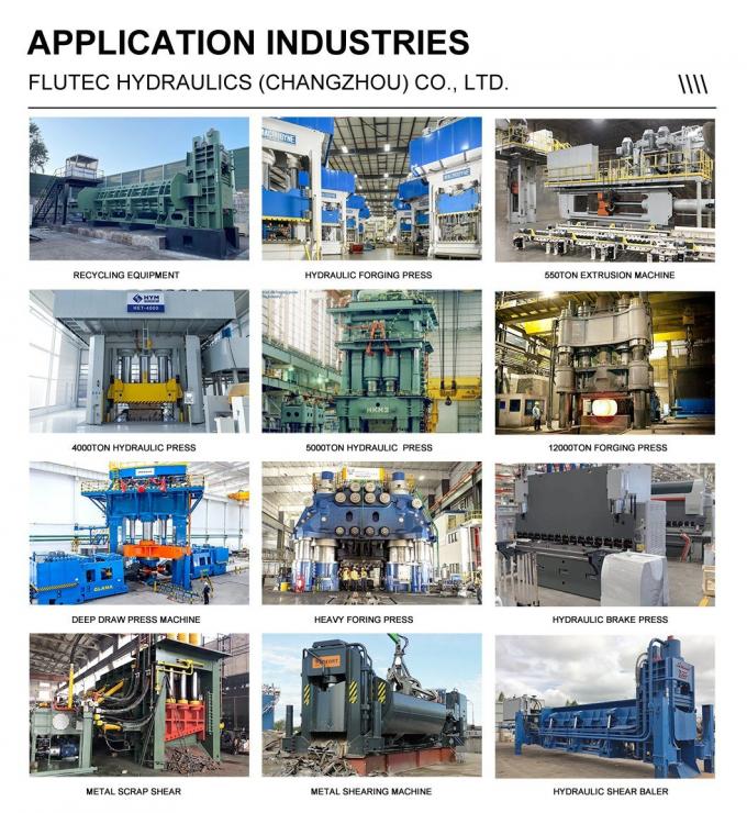ISO9001 Industrial Hydraulic Cylinder Inner Guided Cylinder cho máy đúc nhôm 5