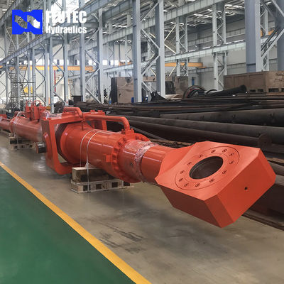 Thùng thủy lực cho cửa đập bằng phẳng với đường ống dẫn dầu và manifold